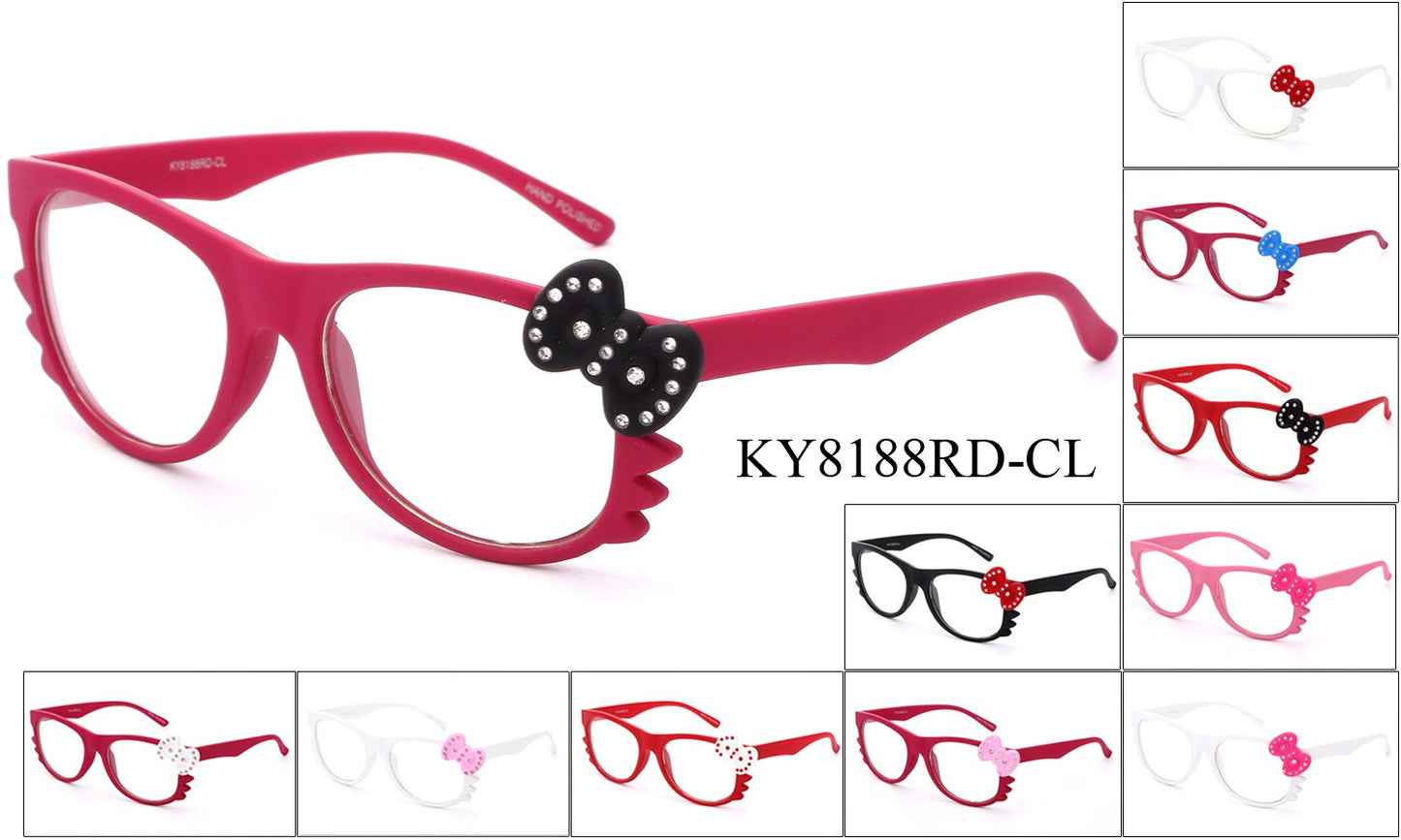 KY8188RD-CL - GOGOsunglasses, IG sunglasses, sunglasses, reading glasses, clear lens, kids sunglasses, fashion sunglasses, women sunglasses, men sunglasses