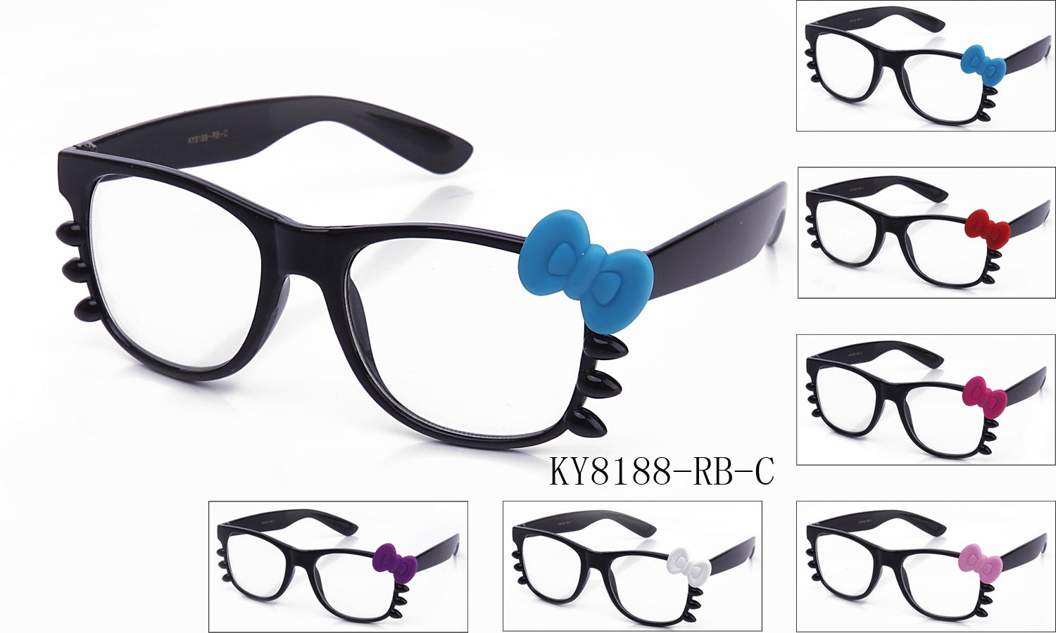 KY8188-RB-C - GOGOsunglasses, IG sunglasses, sunglasses, reading glasses, clear lens, kids sunglasses, fashion sunglasses, women sunglasses, men sunglasses