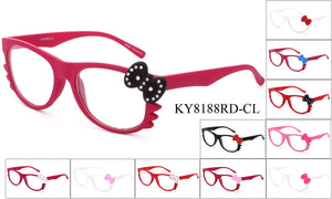 KY8188RD-CL - GOGOsunglasses, IG sunglasses, sunglasses, reading glasses, clear lens, kids sunglasses, fashion sunglasses, women sunglasses, men sunglasses