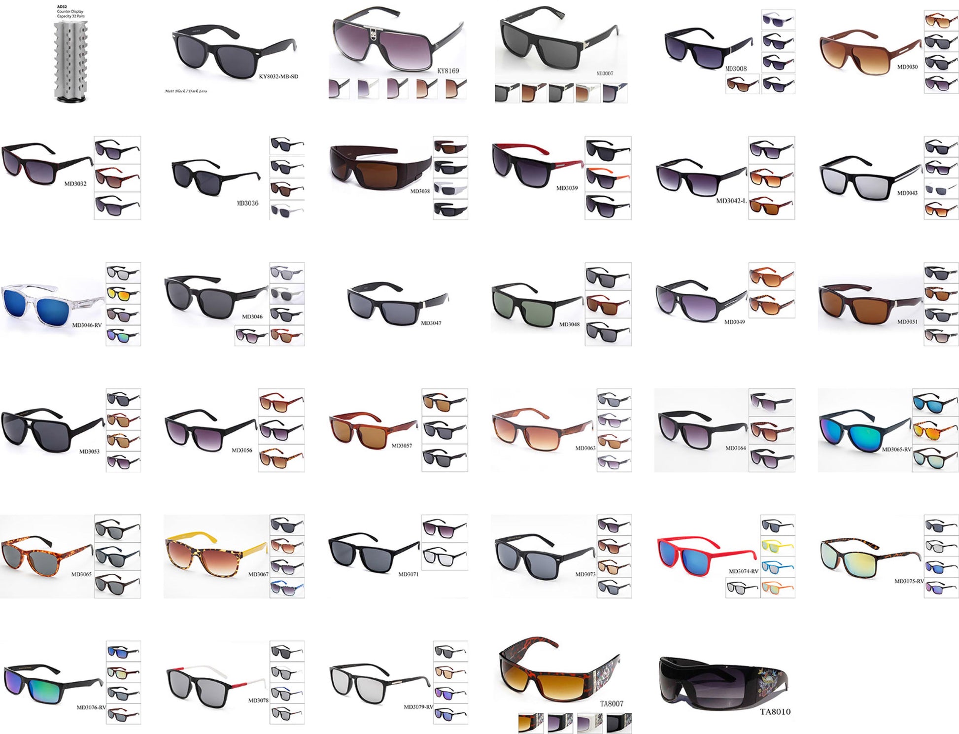 $350 for 25 Dozens Men's Plastic Collection with Paper Display - GOGOsunglasses, IG sunglasses, sunglasses, reading glasses, clear lens, kids sunglasses, fashion sunglasses, women sunglasses, men sunglasses